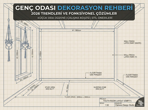 Küçük Metrekarelerde Büyük Dünyalar: Genç Odası Dekorasyonunda Fonksiyonel Devrim