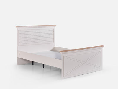 New Atlas Başlıklı Karyola 140x200 Mat Aytaşı