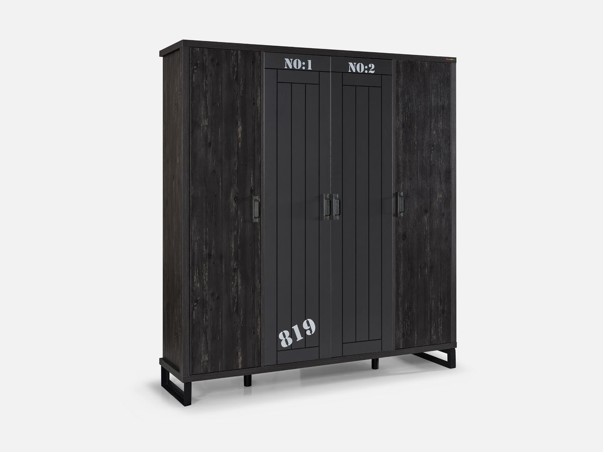 Dark 4 Kapaklı Dolap Antrasit