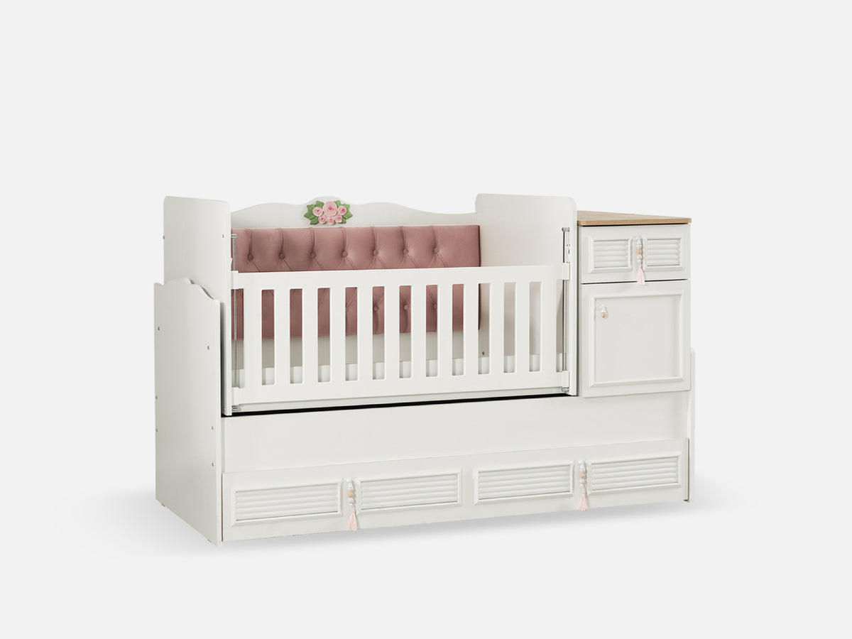 Luna Uzamalı Beşik 80*130 Pudra