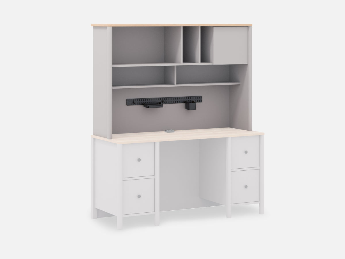 Lagom Çalışma Masası Üst Modül Kapaklı Geniş