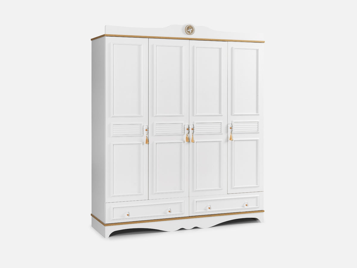 Luna 4 Kapaklı Dolap Cappuccino