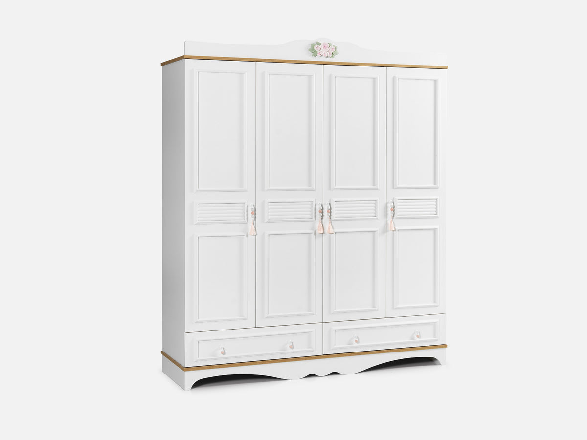 Luna 4 Kapaklı Dolap Pudra