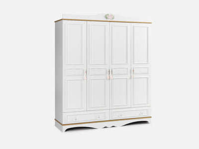 Luna 4 Kapaklı Dolap Pudra