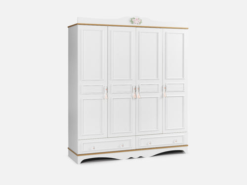 Luna 4 Kapaklı Dolap Pudra