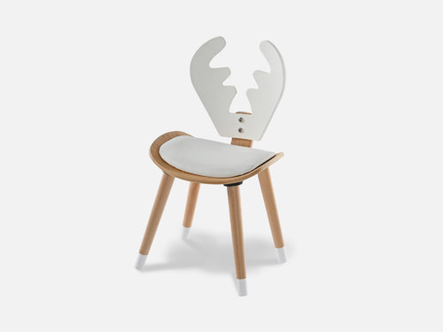 Natura Geyik Sandalye Beyaz