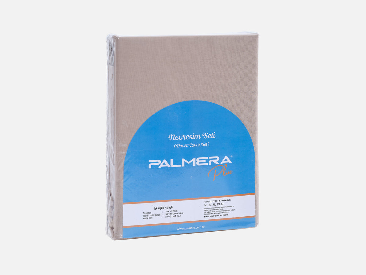 Daisy Tek Kişilik Nevresim Takımı Cappuccino