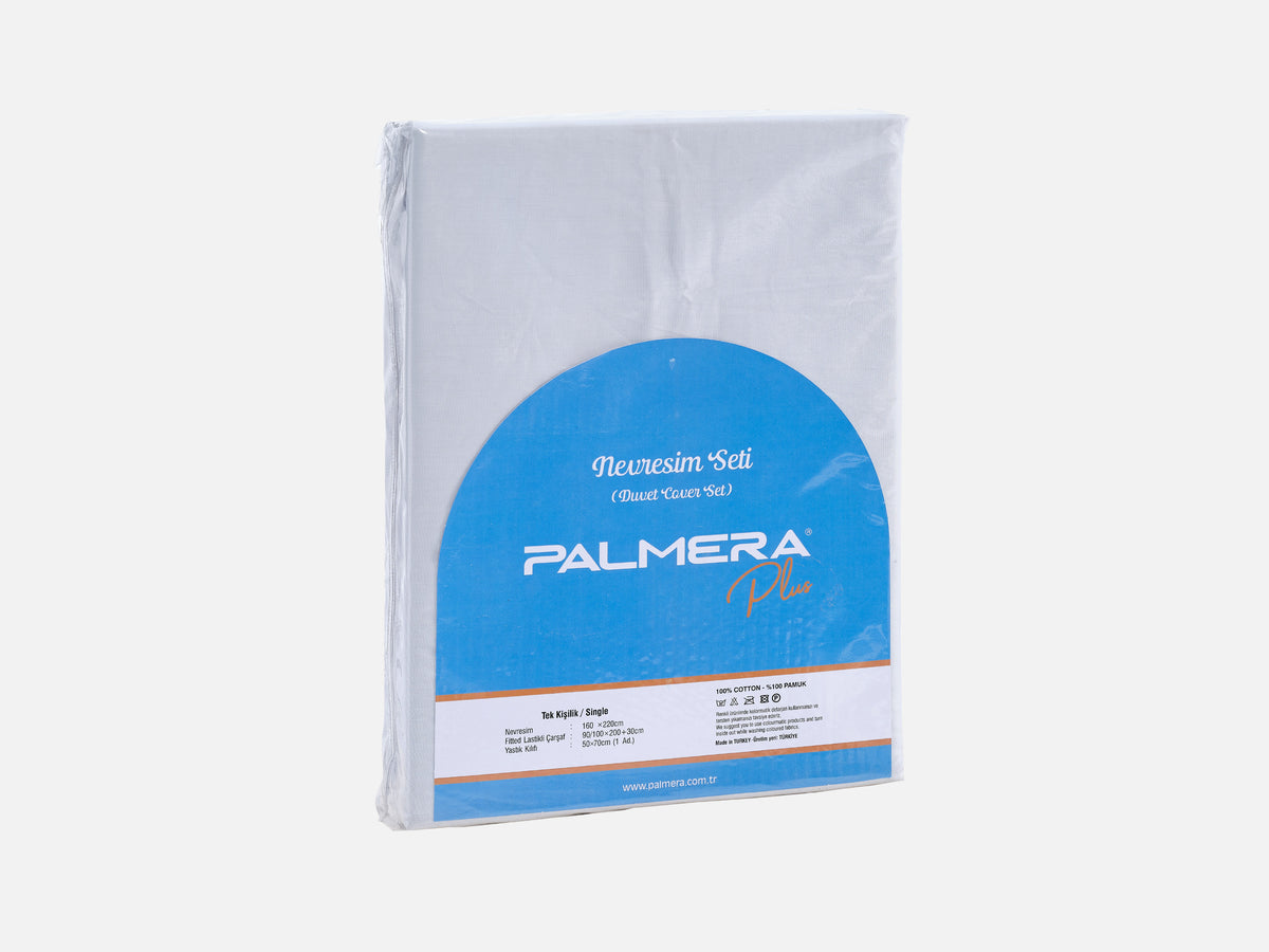 Daisy Tek Kişilik Nevresim Takımı Gri