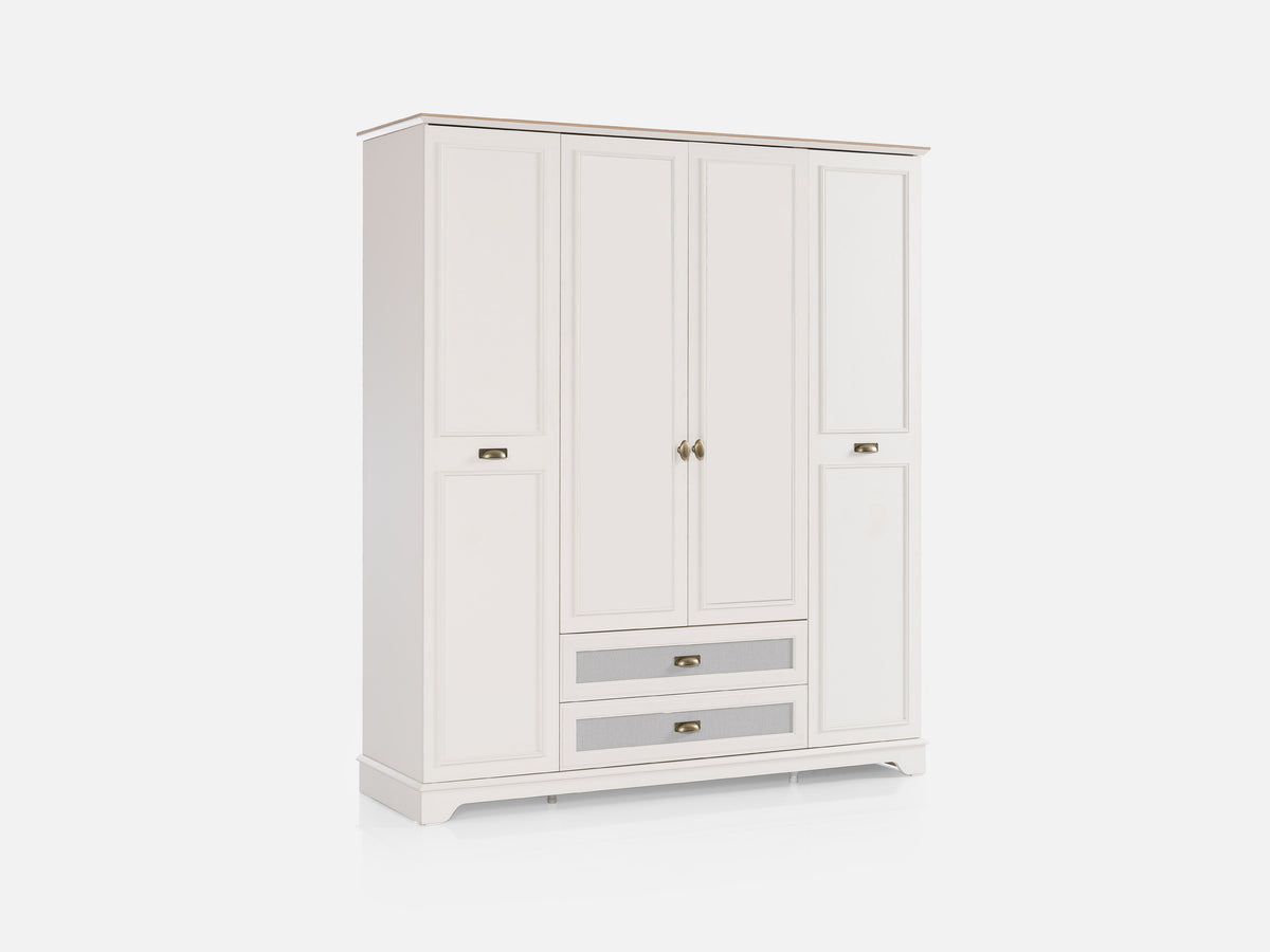 Odessa 4-Door Wardrobe 