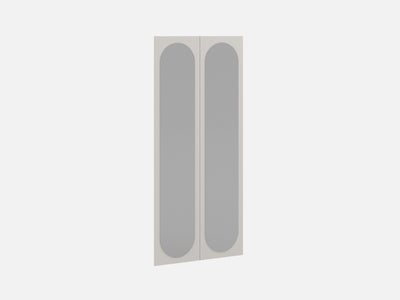 Optimum 2 Adet Ahşap Kapak Aynalı