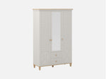 New Atlas 3-Door Wardrobe, Matte Moonstone