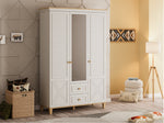 New Atlas 3-Door Wardrobe, Matte Moonstone