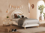Bohem Başlıklı Karyola 100x200 Ledli