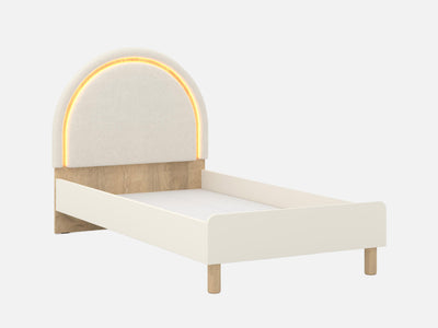 Bohem Başlıklı Karyola 100x200 Ledli