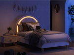 Bohem Başlıklı Karyola 100x200 Ledli